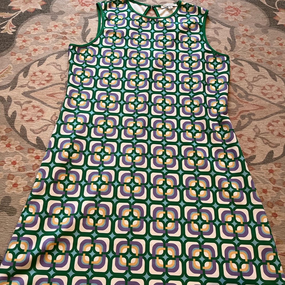 Chic Geometric Patterned Mini Dress size L
